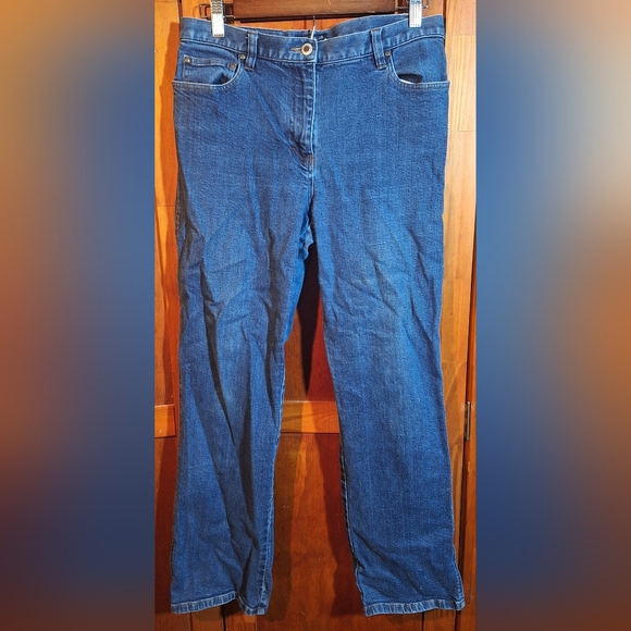 Ann Taylor Denim - ANN TAYLOR Straight Leg Blue Jeans